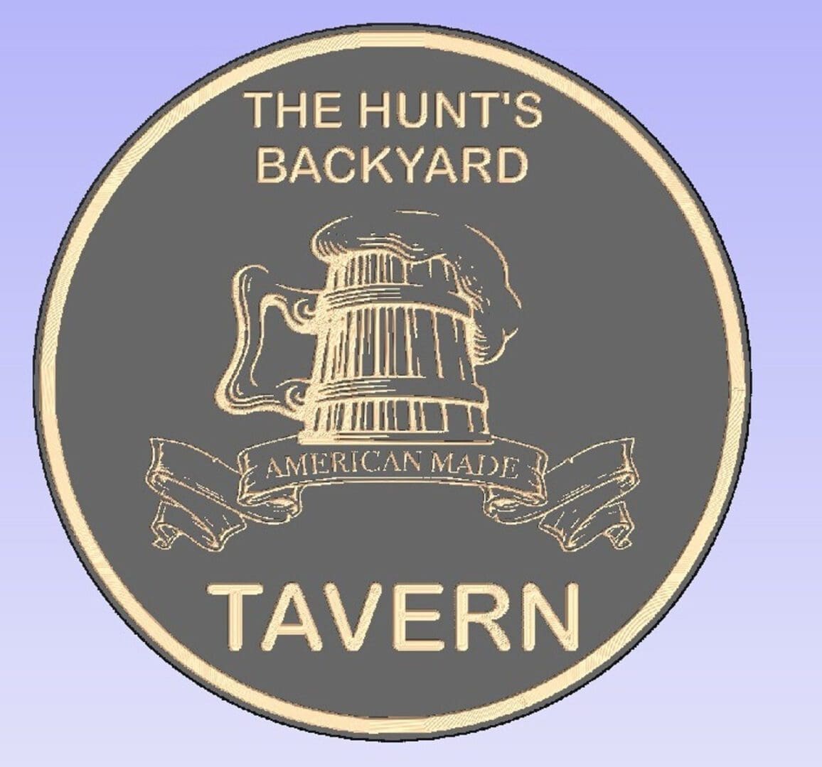 Emblem of The Hunt's Backyard Tavern.